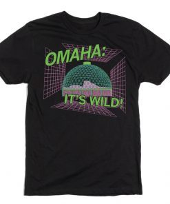 OMAHA IT'S WILD VAPORWAVE TEE SHIRT