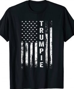 Trumpie Vintage Retro Distressed USA Flag Vintage TShirt