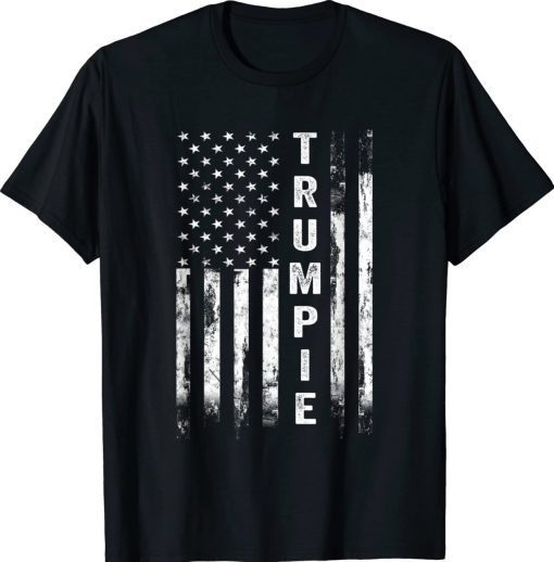 Trumpie Vintage Retro Distressed USA Flag Vintage TShirt