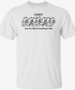 Duck sober son of a bitch everything’s real tee shirt