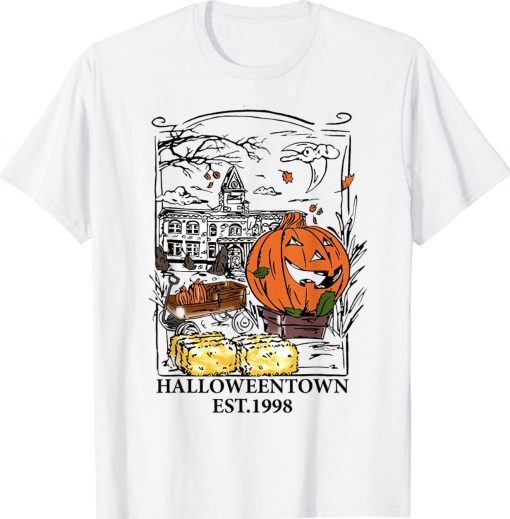 Vintage Halloween Town EST 1998 Tee Shirt