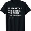 Elizabeth II Queen Legend British Crown Platinum Jubilee Tee Shirt