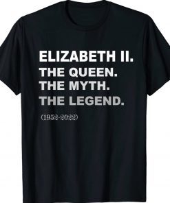 Elizabeth II Queen Legend British Crown Platinum Jubilee Tee Shirt