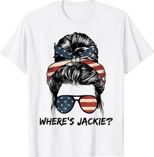 Where's Jackie Jackie Are You Here Messy Bun Vintage TShirt