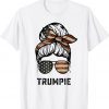 Messy Bun Trumpie Trumpie Anti Biden Trumpee T-Shirt