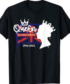 Queen's Platinum Jubilee 2022 70 British Monarch Queen Tee Shirt