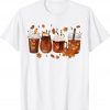 Pumpkin Spice Coffee Latte Fall Autumn Season Vintage TShirt