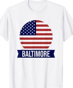 BALTIMORE USA American place name US flag design T-Shirt