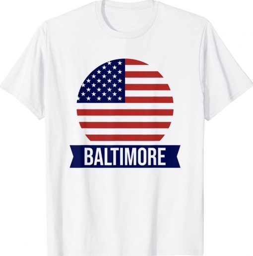 BALTIMORE USA American place name US flag design T-Shirt