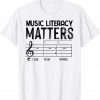 Vintage Music Literacy Matters I Like To Eat Puppies Funny T-Shirt
