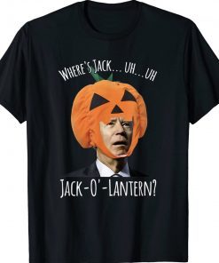 Where's Jackie Biden Jack O Lantern Pumpkin Halloween 2024 T-Shirt