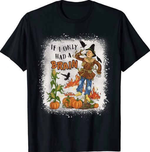 If I Only Had A Brain Biden Halloween Funny T-Shirt