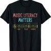 Vintage Music Literacy Matters I Like To Eat Puppies TShirt