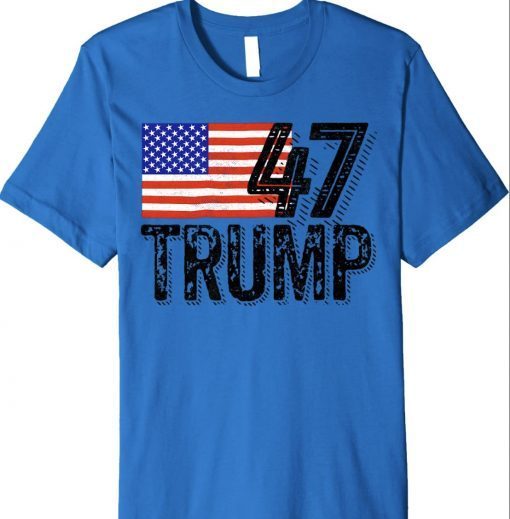 47 Trump President 2024 Vintage US T-Shirt