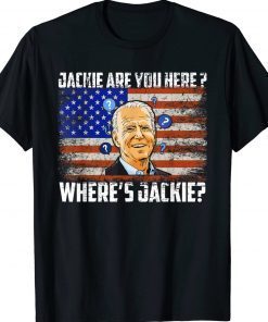 Jackie Are You Here Where's Jackie Flag Vintage TShirt