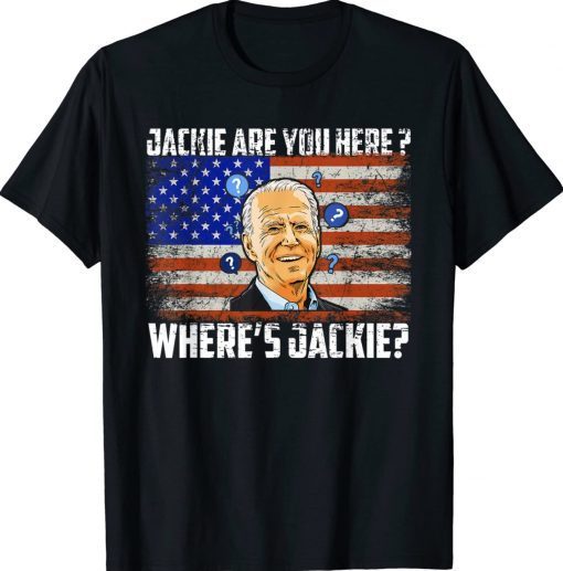 Jackie Are You Here Where's Jackie Flag Vintage TShirt