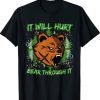 VanMoore Bear Through It Will Hurt Gym Oversized Tee Shirt