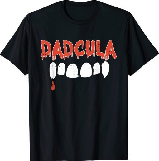 Dadcula Dad Dracula Halloween Family Matching Tee Shirt