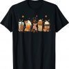 Fall Coffee Pumpkin Spice Latte Iced Autumn Dachshund Vintage TShirt