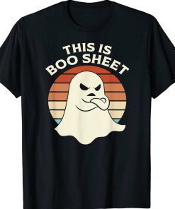 THIS IS BOO SHEET Ghost Retro Halloween Costume Tee Shirt