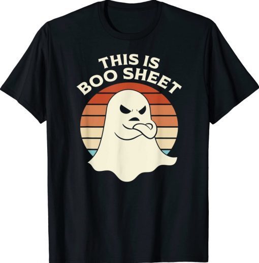 THIS IS BOO SHEET Ghost Retro Halloween Costume Tee Shirt