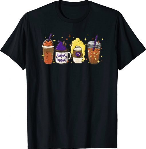 Hocus Pocus Pumpkin Spice Latte Coffee Love Fall Season Tee Shirt