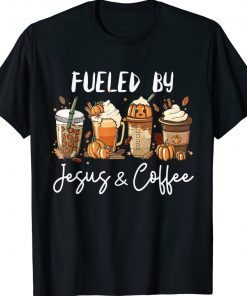 Fueled By Coffee & Jesus Pumpkin Spice Latte Vintage TShirt