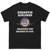 Desantis Airlines Airplane Flag Patriotic Tee Shirt