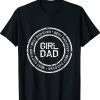 Dad's Girl.dad daddy, for men Vintage Proud Father of girl Tee Shirt