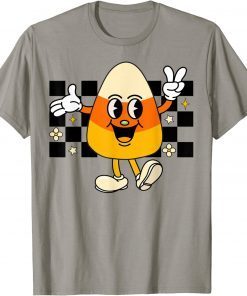 Cute Retro Halloween Candy Corn Pumpkin Costume Kids Toddler Tee Shirt