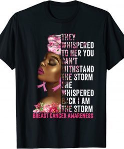 I'm The Storm Black Women Breast Cancer Survivor Pink Ribbon Classic T-Shirt