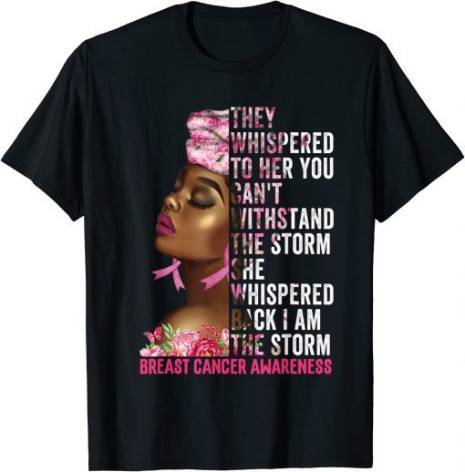 I'm The Storm Black Women Breast Cancer Survivor Pink Ribbon Classic T-Shirt