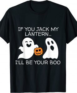 Halloween Adult Ghost And Jack My Lantern Shirt