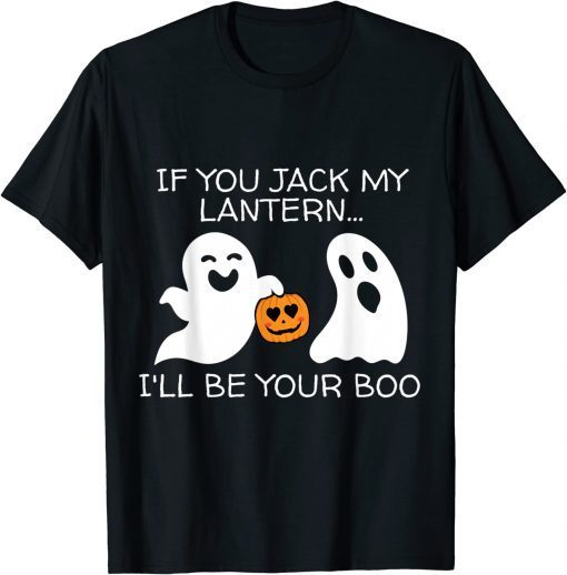 Halloween Adult Ghost And Jack My Lantern Shirt