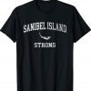 Sanibel Island Map FL Sanibel Island Strong Rtro Shirts