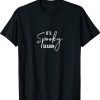 It’s Spooky Season for Happy Halloween White Script Tee Shirt