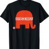 Red Hypocrisy Elephant Tee Shirt