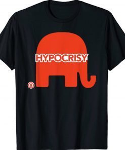 Red Hypocrisy Elephant Tee Shirt