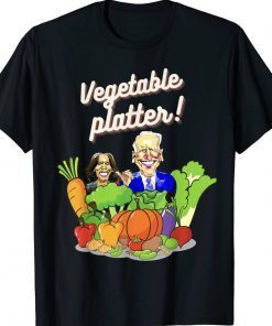 Funny Anti-Biden Harris Pro Trump Vegetable Platter Tee Shirt