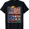 African american and puerto rican flag American puerto rican tee shirt