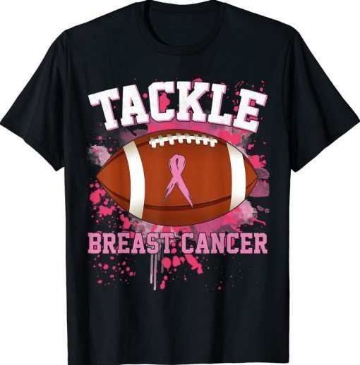 Official Tackle Football Pink Ribbon Breast Cancer Awareness Shirts