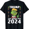 Grinch Trump 2024 Take America Back Tee Christmas Pajama Xmas Gift Shirts