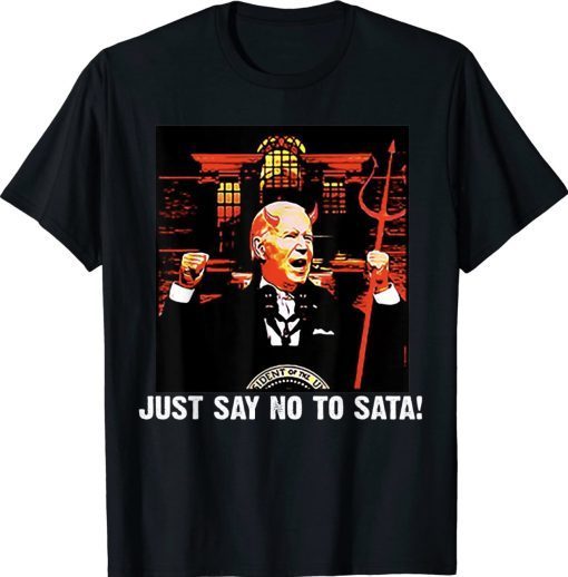 Biden Just Say No To Satan Vintage Shirts - ShirtsOwl.com