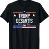 Trump Desantis 2024 save America USA Flag Tee Shirt