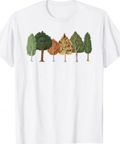 Fall or Autumn Trees with Beautiful Colors Leaves Changing Tee Shirt