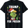 Trump For Prison pajamas Christmas Xmas Grinch Tee Shirt