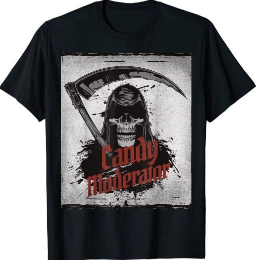 Halloween Candy Moderator Costume of Death Tee Shirt