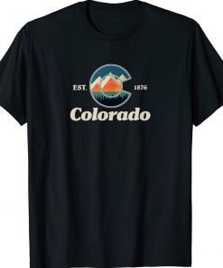 Colorado Mountains Nature Hiking Vintage T-Shirt