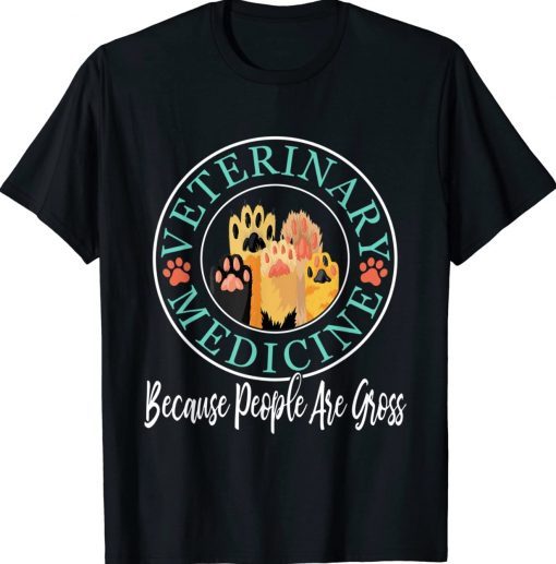 Veterinary Medicine People Are Gross Vet Tech Technician Vintage TShirt