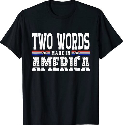 TWO WORDS-MADE IN AMERICA GIFT TShirt